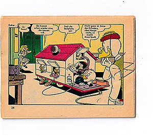 Micky Maus insert strips Daniel Düsentriebs Hundehütte. 6 strips, complete (Grade: 2)