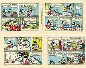 Micky Maus 7/1961 · 2 insert strips (Grade: 1-2)