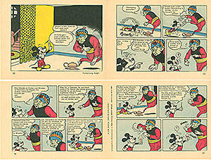 Micky Maus 8/1961 · 2 Beilagenstreifen (Z: 1-)