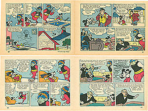 Micky Maus 14/1961 · 2 Beilagenstreifen (Z: 2)
