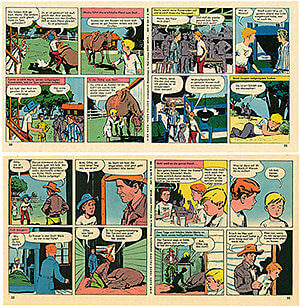 Micky Maus 13/1962 · 2 Beilagenstreifen (Z: 1-)
