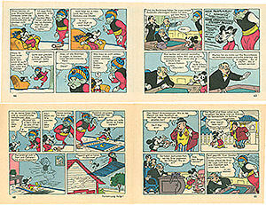 Micky Maus 14/1961 · 2 Beilagenstreifen (Z: 2+)