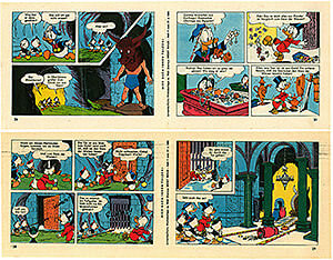 Micky Maus 9/1960 · 2 Beilagenstreifen (Z: 2-)
