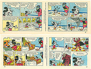 Micky Maus 9/1961 · 2 Beilagenstreifen (Z: 1-)