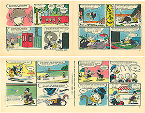 Micky Maus 40/1960 · 2 insert strips (Grade: 2)