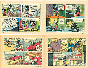 Micky Maus 4/1960 · 2 Beilagenstreifen (Z: 2+)