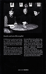 Unser Goethe. Ein Lesebuch (Hg. v. Eckhard Henscheid & F.W.Bernstein, Diogenes 1982)