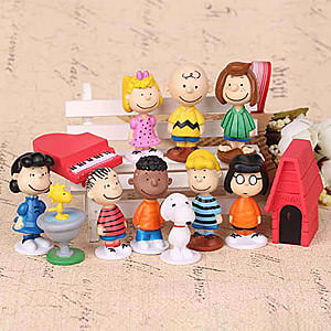 Peanuts 12-teiliger Satz Kleinfiguren