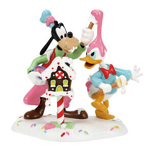 Donald und Goofy richten Chaos an (DISNEY VILLAGE BY D56) Figur