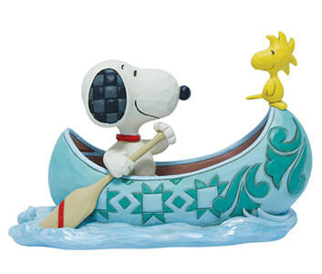 Snoopy and Woodstock im Kanu (PEANUTS BY JIM SHORE) Figur