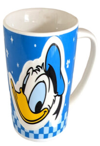 Relief mug Donald Duck with clover