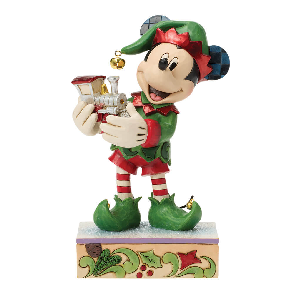Micky Elf mit Zug: Track (DISNEY TRADITIONS BY JIM SHORE) Figur