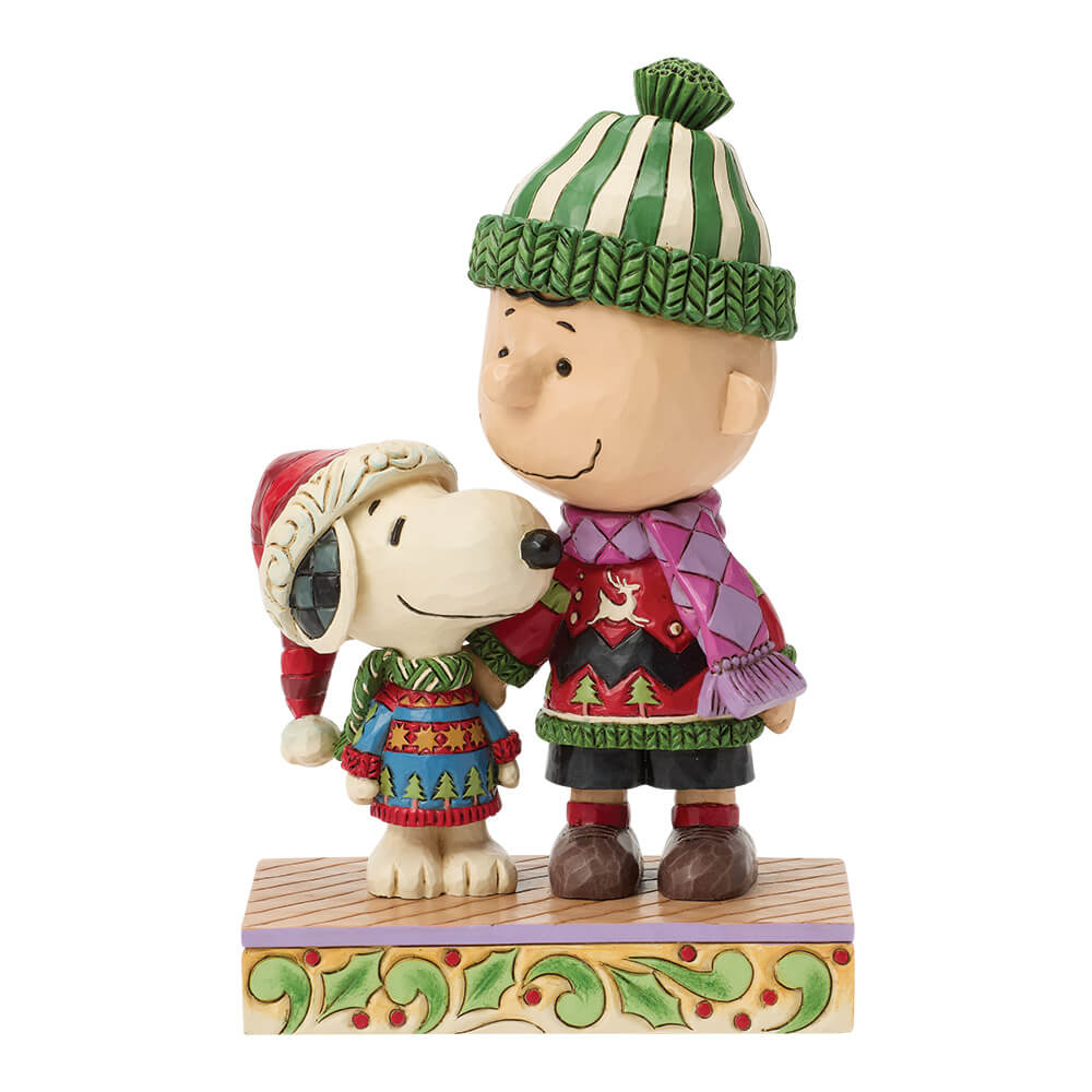 Snoopy und Charlie Weihnachtspullover (PEANUTS BY JIM SHORE) Figur