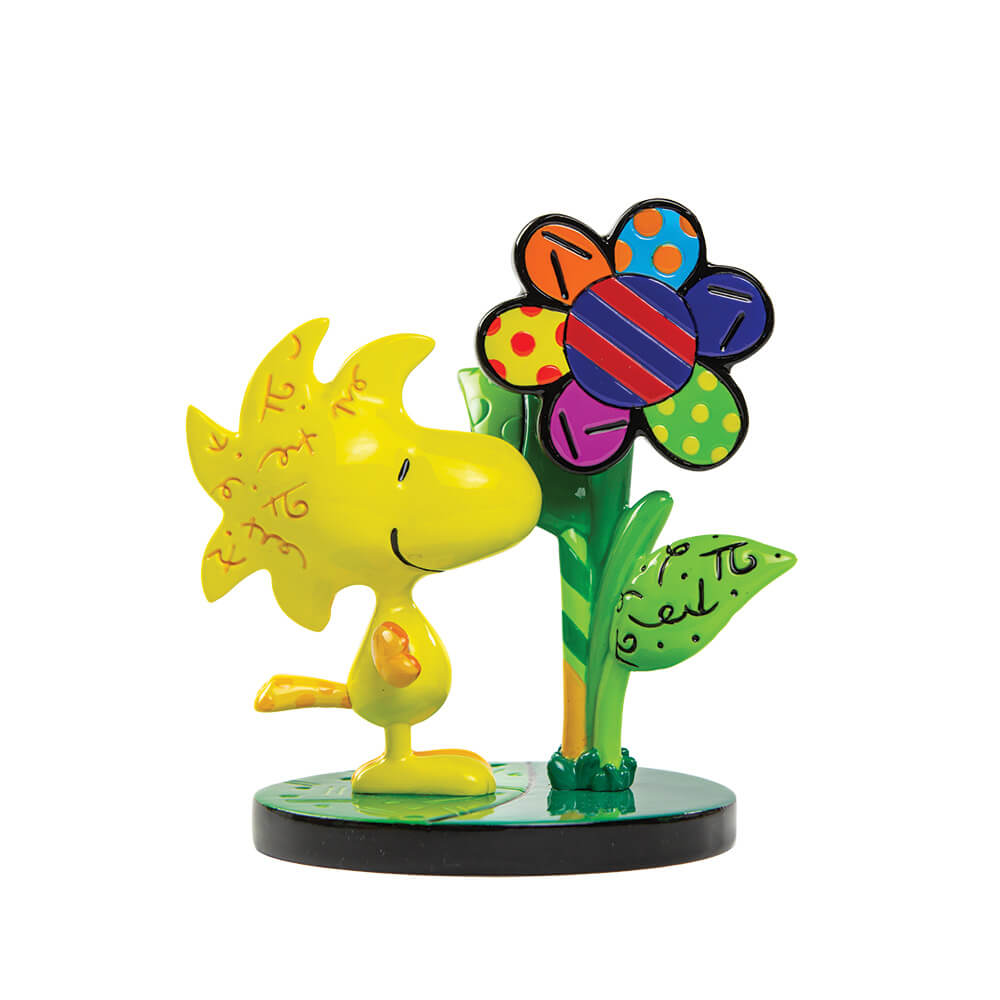 Woodstock mit Blume (PEANUTS BY ROMERO BRITTO) Figur