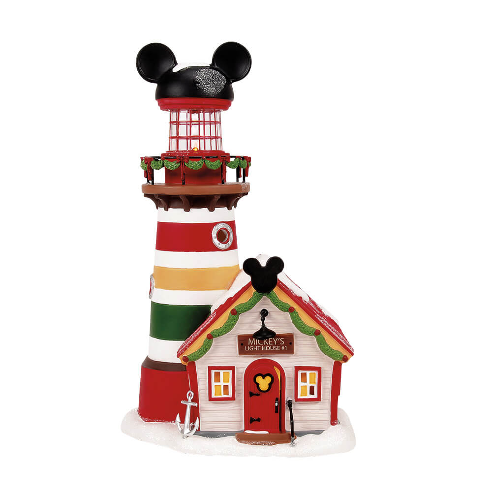 Ausschau halten nach dem Weihnachtsmann (DISNEY VILLAGE BY D56) Figur beleuchtet USB