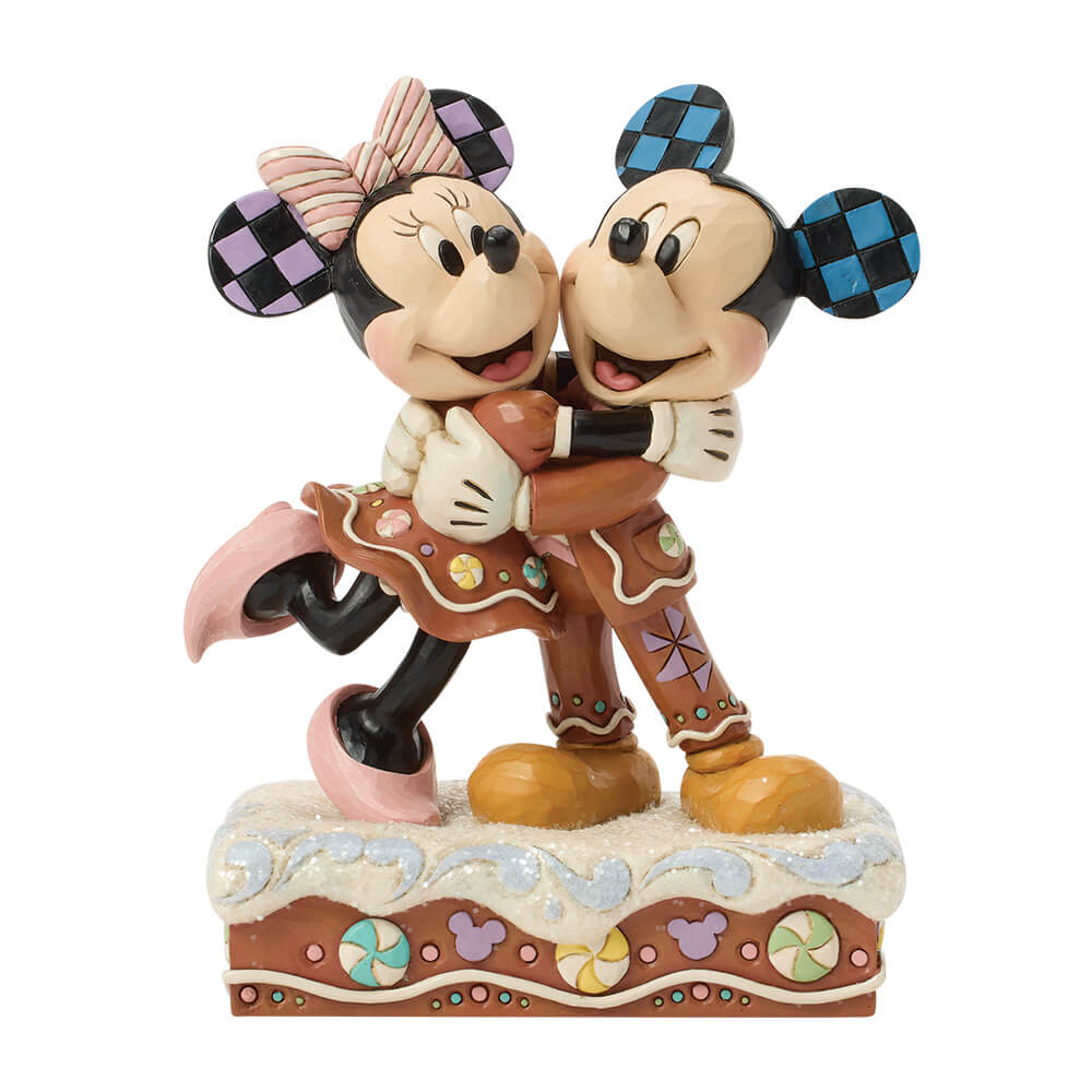 Mickey and Minnie Gingerbread (DISNEY TRADITIONS BY JIM SHORE) Figure