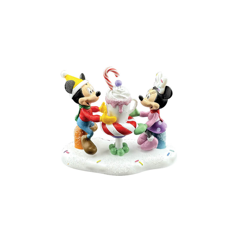 Micky & Minnie: Eine Tasse Kakao mit einem Süßen! (DISNEY VILLAGE BY D56) Figur