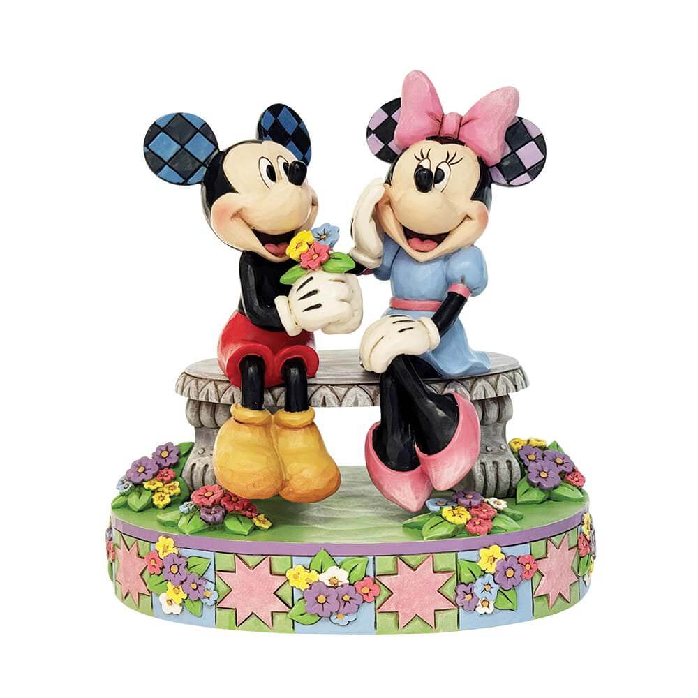 Micky und Minnie auf der Parkbank: "A Blooming Romance" (DISNEY TRADITIONS BY JIM SHORE) Figur