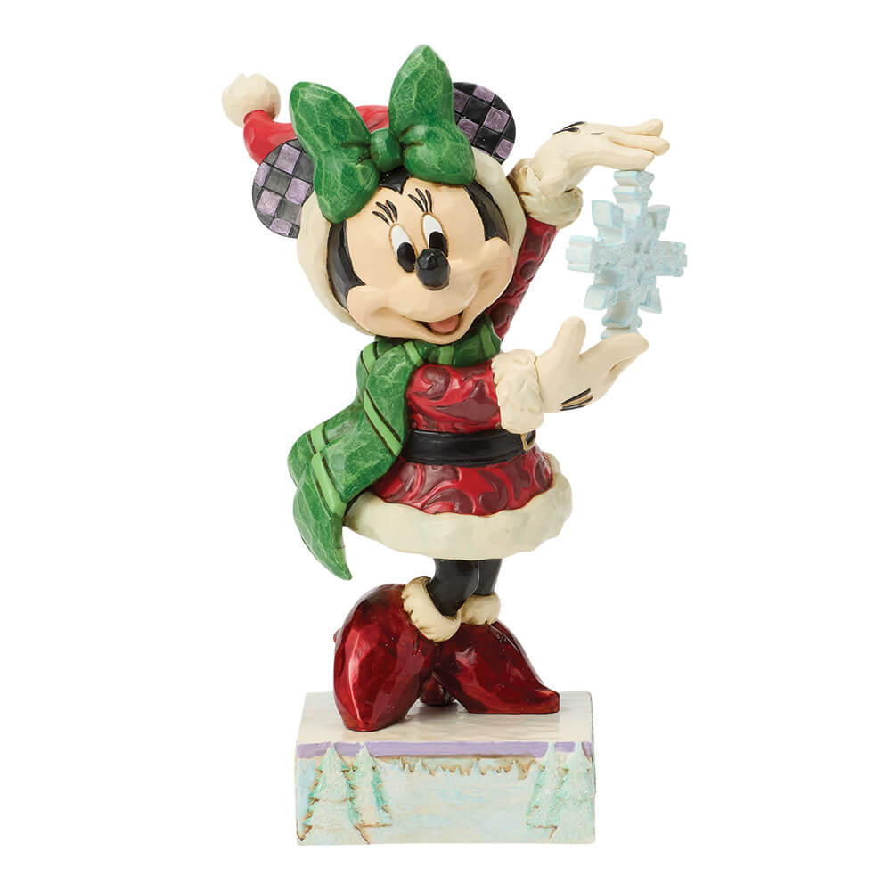 Minnie mit Schneeflocke: "Einzigartige Schneeflocke" (DISNEY TRADITIONS BY JIM SHORE) Figur