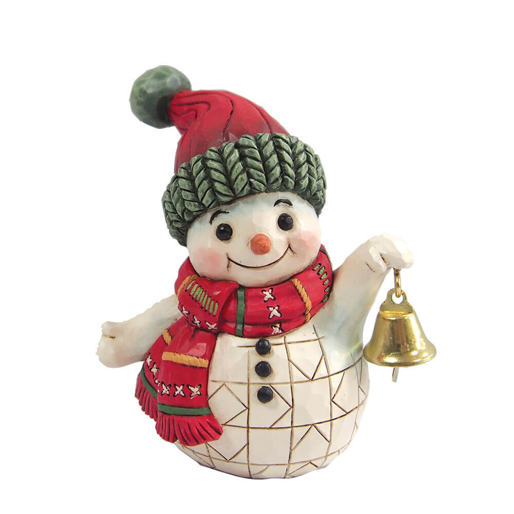 Schneemann mit Glocke (HEARTWOOD CREEK BY JIM SHORE) Minifigur