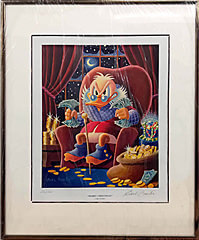 Carl Barks: Merry Christmas! Lithographie, gerahmt