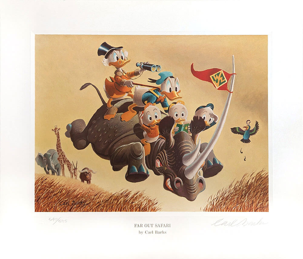 Carl Barks: "Far Out Safari" Lithograph