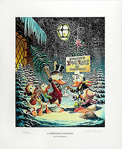 Carl Barks: A Christmas Trimming Lithographie