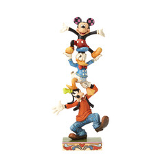 Goofy, Donald and Mickey: Teetering Tower DISNEY TRADITIONS Figure