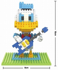 Donald Duck mit Gitarre Nanoblock 3D-Puzzle (310 Teile)