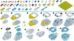 Donald Duck mit Gitarre Nanoblock 3D-Puzzle (310 Teile)