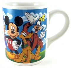 Becher Micky, Donald, Goofy & Pluto Grimassen schneidend
